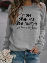 Casual Long Sleeve Letter Print Loose Sweatshirt