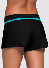 Bowknot Solid Color Swim Shorts