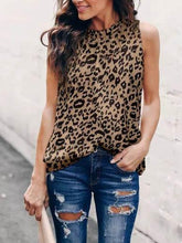 Crew Neck Sleeveless Tank Top
