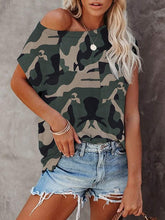 Crew Neck Cap Sleeve Floral Tank Top