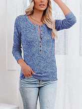 Casual Long Sleeve Button Up Fitted Blouse Top