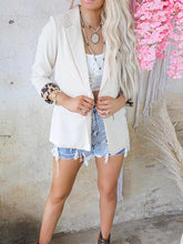 Casual Lapel V Neck Blazer