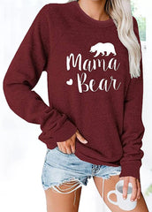 Long Sleeve Casual Printed Top