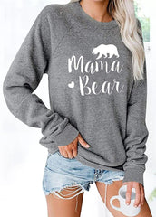 Long Sleeve Casual Printed Top