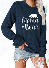 Long Sleeve Casual Printed Top