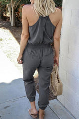Spaghetti Straps Loose One-piece Jumpsuit