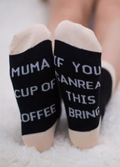 Letter Printed Socks