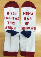 Letter Printed Socks
