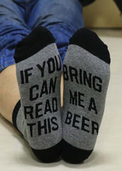 Letter Printed Socks