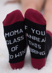 Letter Printed Socks