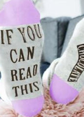 Letter Printed Socks