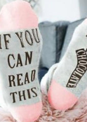 Letter Printed Socks