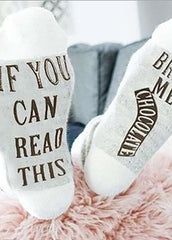 Letter Printed Socks