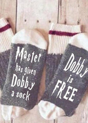Letter Printed Socks