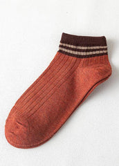 Cotton Striped Women's Boat Socks