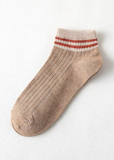 Cotton Striped Women's Boat Socks