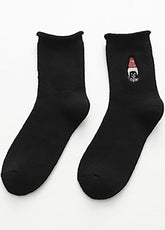 Clown Embroidery Women's Socks