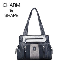 Casual Women's Fashion Trendy One-shoulder Large Solid Color Retro Shoulder Bags