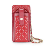 Classic Rhombus Women's Shoulder Leather Chain One-piece Mini Crossbody Bags