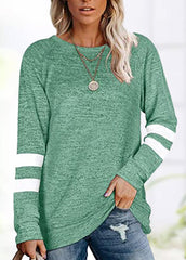Long Sleeve Patchwork T-shirt