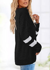 Long Sleeve Patchwork T-shirt