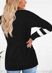 Long Sleeve Patchwork T-shirt