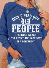 Letter Printed Long Sleeve Shirt