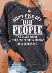 Letter Printed Long Sleeve Shirt