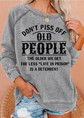 Letter Printed Long Sleeve Shirt
