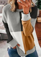 Color Block Long Sleeve Shirt