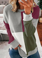 Color Block Long Sleeve Shirt