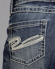 70s Vintage Embroidery Pocket Low Waist Flare Jeans