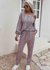 Long Sleeve Printed Top And Pants