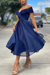 Strapless High Waist Prom Dress
