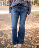 90s Vintage Dual Pocket Front Low Waist Flare Jeans