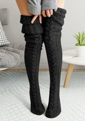 Warm Thigh-High Socks