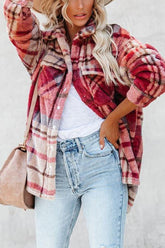 With Kindness Plaid Soft Knit Jacket