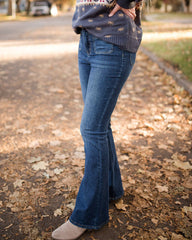 90s Vintage Dual Pocket Front Low Waist Flare Jeans