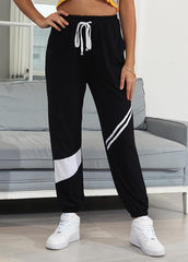 Casual Patchwork High Waist Long Pant
