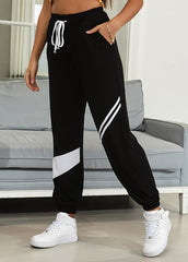 Casual Patchwork High Waist Long Pant