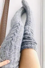 Warm Thigh-High Socks