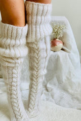Warm Thigh-High Socks