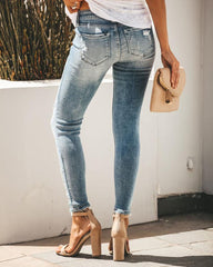 90s Vintage Ripped Skinny Jeans