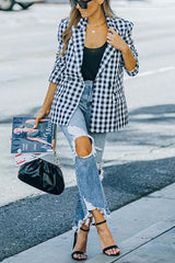 Cosmia High Rise Distressed Crop Denim