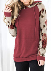Long Sleeve Casual Printed Hoodie