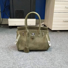 Fashion Trend Creative Personalized Art Army Green Retro Canvas Women's Handbags