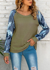 Long Sleeve Round Neck Casual Top