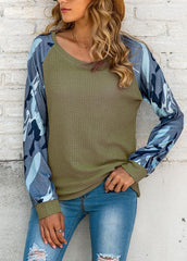 Long Sleeve Round Neck Casual Top