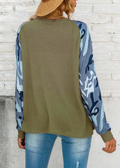 Long Sleeve Round Neck Casual Top