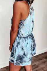 Tie Dye Slip Pockets Romper